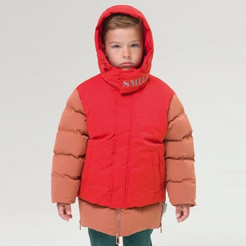 Куртка для мальчиков, рост 158 см, цвет красный
