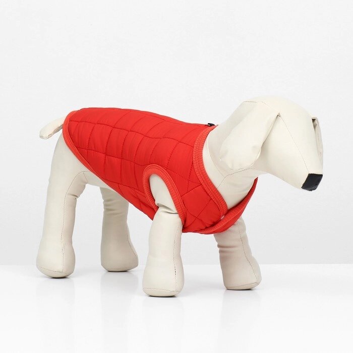 Куртка для собак "Nice", размер M (ДС 30 см, ОШ 30 см, ОГ 38 см), красная от компании Интернет-гипермаркет «MALL24» - фото 1