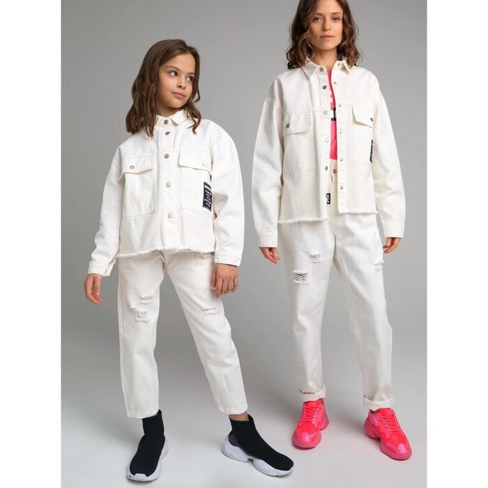 Куртка джинсовая для девочки, рост 146 см от компании Интернет-гипермаркет «MALL24» - фото 1