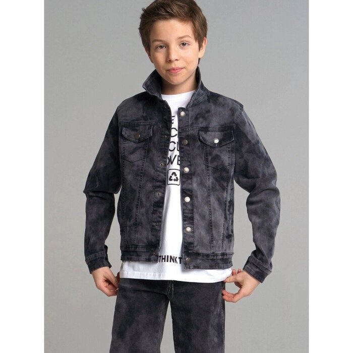 Куртка джинсовая тай дай для мальчика, рост 128 см от компании Интернет-гипермаркет «MALL24» - фото 1