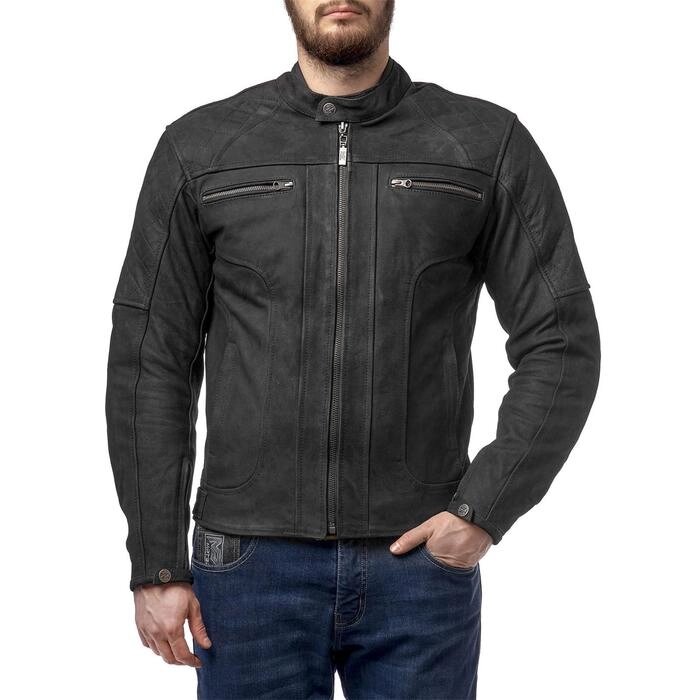 Куртка кожаная Armada, черная, 4XL от компании Интернет-гипермаркет «MALL24» - фото 1