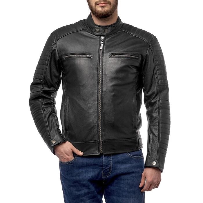 Куртка кожаная Atlas, черная, L от компании Интернет-гипермаркет «MALL24» - фото 1