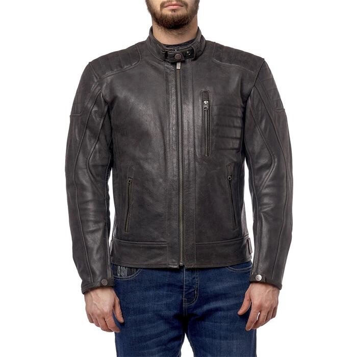Куртка кожаная Gunner чёрный, 4XL от компании Интернет-гипермаркет «MALL24» - фото 1