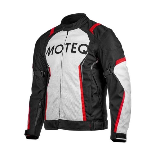 Куртка мужская MOTEQ Spike, текстиль, размер XXXL, цвет черный/белый