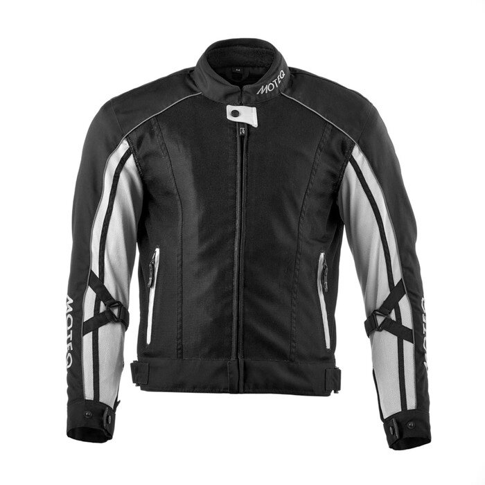 Куртка текстильная MOTEQ REBEL, мужская, черный/белый, M от компании Интернет-гипермаркет «MALL24» - фото 1