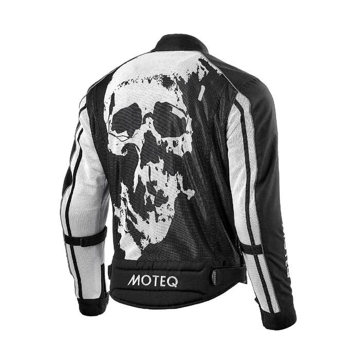 Куртка текстильная мужская REBEL, сетчатая, чёрный/белый, S от компании Интернет-гипермаркет «MALL24» - фото 1