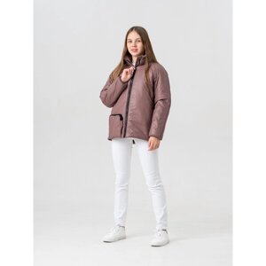 Куртка весенняя для девочки "Лия", рост 170 см, цвет кофе