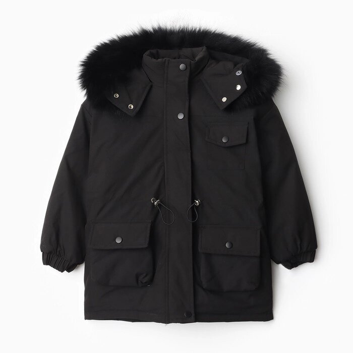 Куртка зимняя для мальчиков, цвет чёрный, рост 116-122 см от компании Интернет-гипермаркет «MALL24» - фото 1