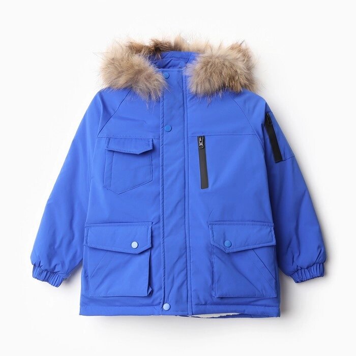 Куртка зимняя для мальчиков, цвет синий, рост 146-152 см от компании Интернет-гипермаркет «MALL24» - фото 1