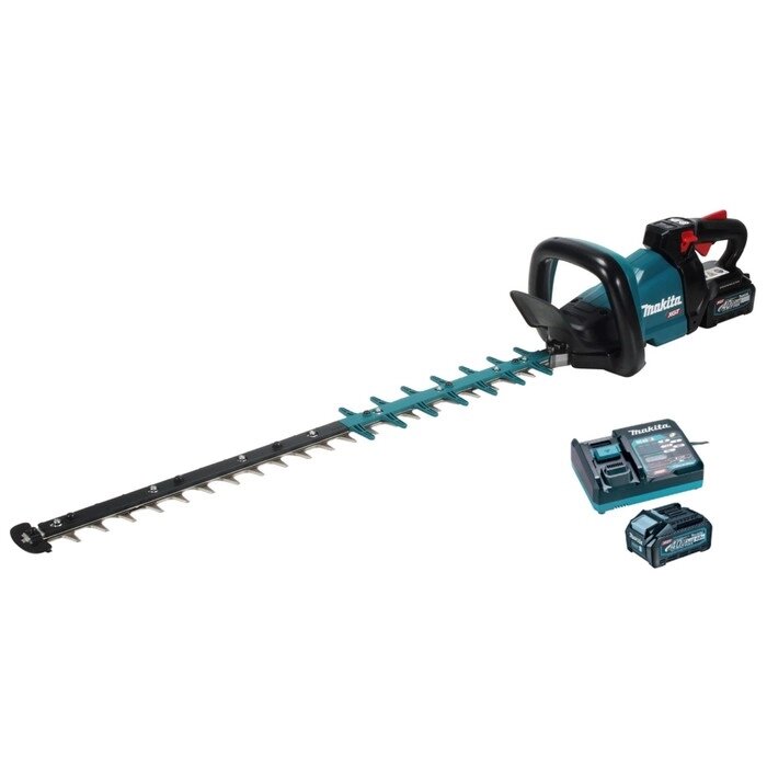 Кусторез аккумуляторный Makita UH005GRF, 40 В, 4 Ач, лезвие 75 см, 2000-5000 рез/мин от компании Интернет-гипермаркет «MALL24» - фото 1