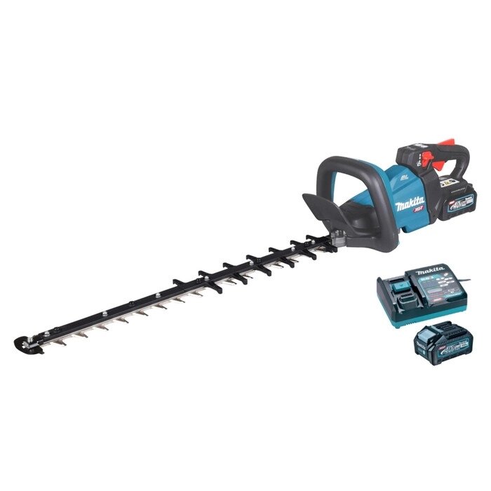 Кусторез аккумуляторный Makita UH006GRF, 40 В, 4 Ач, лезвие 60 см, 2000-4000 рез/мин от компании Интернет-гипермаркет «MALL24» - фото 1