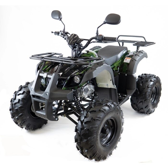 Квадроцикл бензиновый MOTAX ATV Grizlik Super LUX 125 cc NEW, зеленый камуфляж, электростартер, родительский контроль от компании Интернет-гипермаркет «MALL24» - фото 1