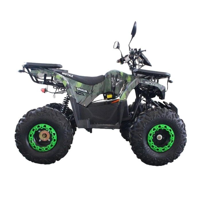 Квадроцикл MOTAX ATV Grizlik E1500 R, ROAD, зеленый камуфляж от компании Интернет-гипермаркет «MALL24» - фото 1