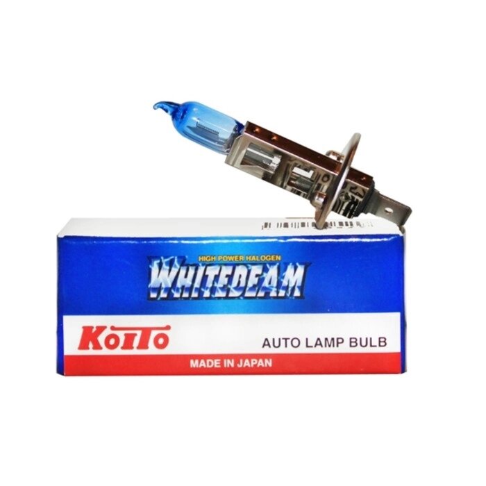 Лампа высокотемпературная Koito Whitebeam H1 12V 55W (100W) 4200K от компании Интернет-гипермаркет «MALL24» - фото 1