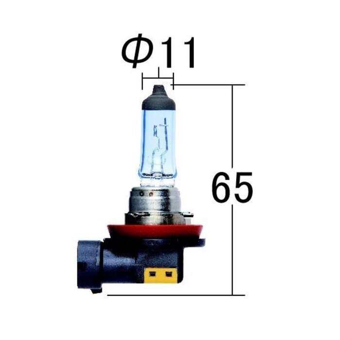 Лампа высокотемпературная Koito Whitebeam H8 12V 35W (70W) 4000K от компании Интернет-гипермаркет «MALL24» - фото 1