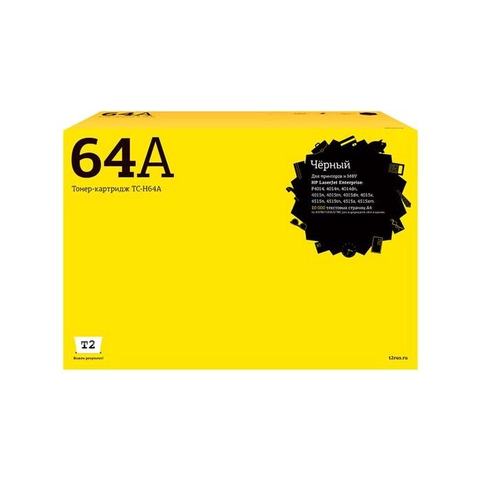 Лазерный картридж T2 TC-H64A (CC364A/364A/64A/P4015/P4515) для принтеров HP, черный от компании Интернет-гипермаркет «MALL24» - фото 1