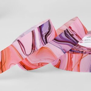 Лента репсовая "Розовые переливы", 25 мм, 23 1 м, разноцветная