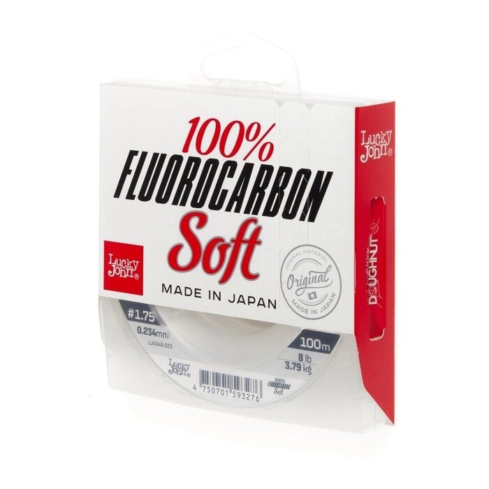 Леска монофильная Lucky John FLUOROCARBON Soft 100/023 от компании Интернет-гипермаркет «MALL24» - фото 1