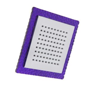 Лейка стационарная, квадратная Z0154, 15 х15 см, 1 режим, пластик, цвет фиолетовый/хром