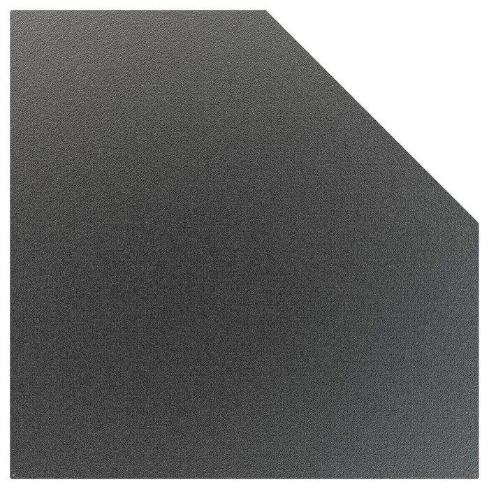 Лист притопочный Угловой-призматический, чёрный, сталь 1,2 мм, 110 х 110 см от компании Интернет-гипермаркет «MALL24» - фото 1