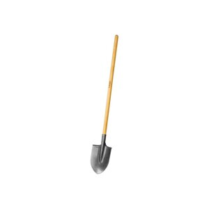 Лопата штыковая, острая, L = 144 см, деревянный черенок, "ЗУБР"