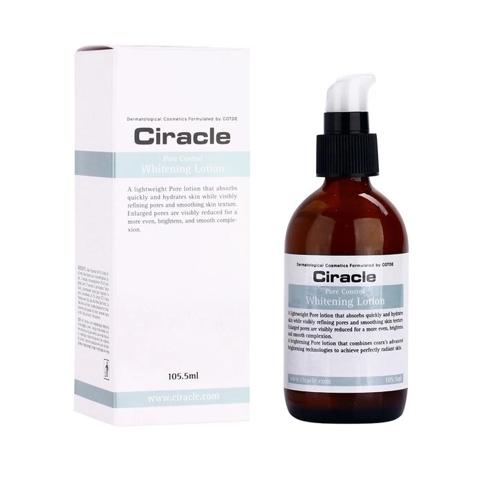 Лосьон для лица Ciracle Pore Control Whitening Lotion, осветляющий, для сужения пор, 105.5 мл от компании Интернет-гипермаркет «MALL24» - фото 1