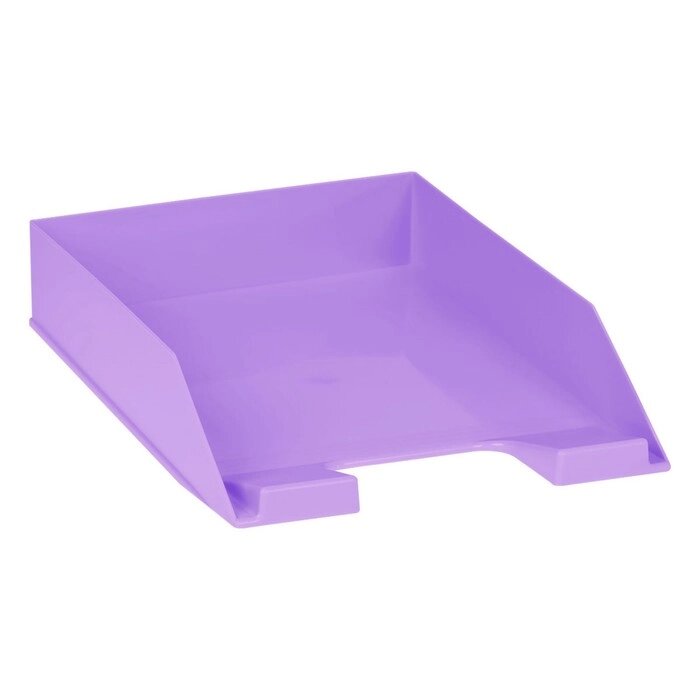 Лоток для бумаг горизонтальный СТАММ "Фаворит", фиолетовый от компании Интернет-гипермаркет «MALL24» - фото 1