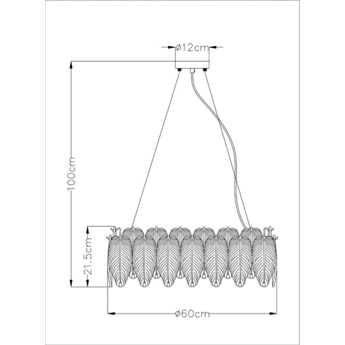 Люстра подвесная Arte Lamp Evie A4052SP-8SG, E14, 8х40 Вт, 60х60х22 см, золотистый от компании Интернет-гипермаркет «MALL24» - фото 1