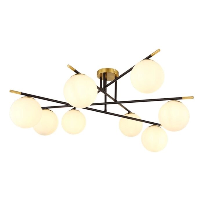 Люстра потолочная Arte Lamp Alcor A2224PL-8BK, E14, 8х40 Вт, 93х93х39 см, чёрный от компании Интернет-гипермаркет «MALL24» - фото 1