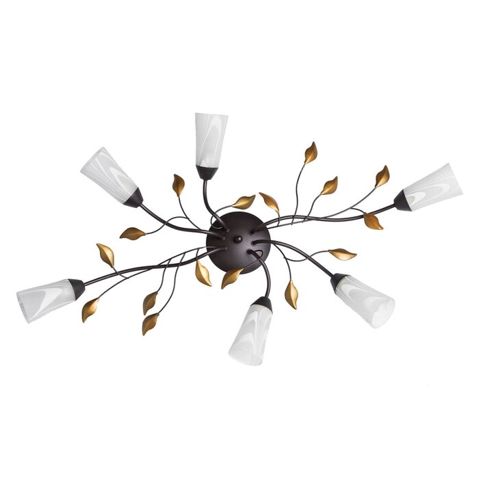 Люстра "Восторг", 6x60Вт E14, цвет коричневый от компании Интернет-гипермаркет «MALL24» - фото 1
