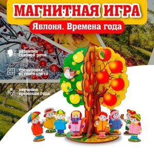 Магнитная игра "Яблоня. Времена года"