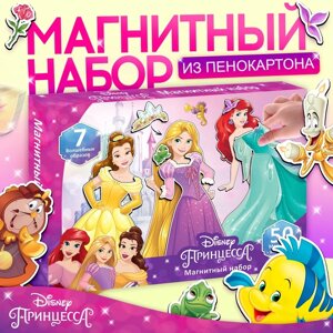 Магнитный набор "Принцессы Дисней: Ариель, Рапунцель, Белль", в коробке