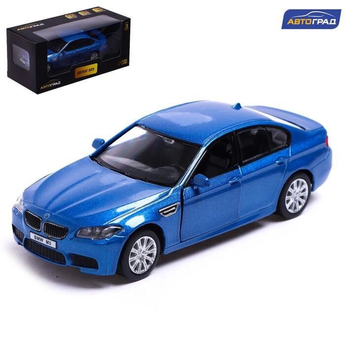 Машина металлическая BMW M5, 1:32, открываются двери, инерция, цвет синий от компании Интернет-гипермаркет «MALL24» - фото 1
