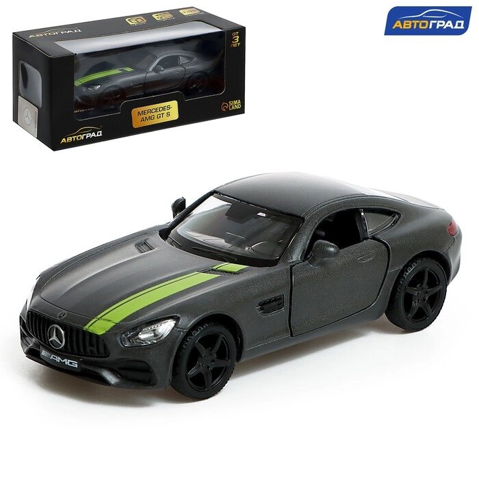 Машина металлическая MERCEDES-AMG GT S, 1:32, инерция, цвет матовый серый от компании Интернет-гипермаркет «MALL24» - фото 1