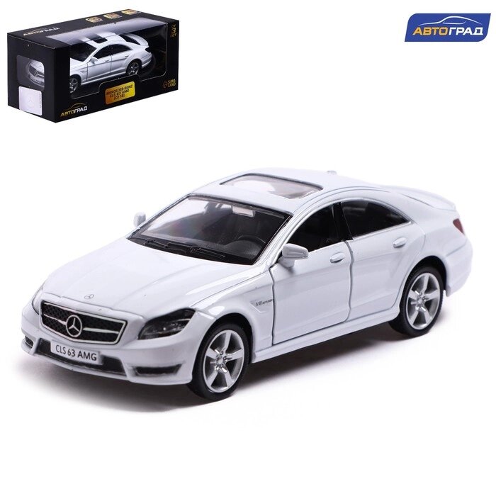 Машина металлическая MERCEDES-BENZ CLS63 AMG, 1:32, инерция, цвет белый от компании Интернет-гипермаркет «MALL24» - фото 1