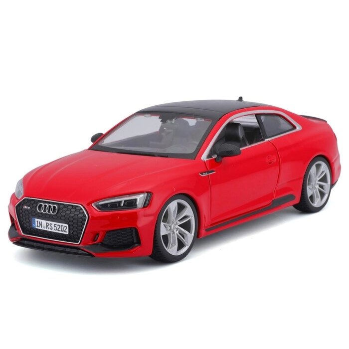 Машинка Bburago Audi Rs 5 Coupe, Die-Cast, 1:24, открывающиеся двери, цвет красный от компании Интернет-гипермаркет «MALL24» - фото 1