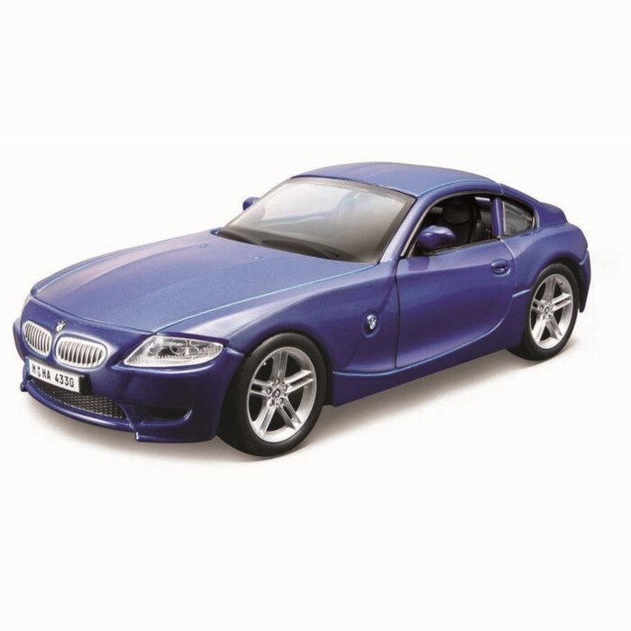 Машинка Bburago Bmw Z4 M Coupe, Die-Cast, 1:32, цвет синий от компании Интернет-гипермаркет «MALL24» - фото 1