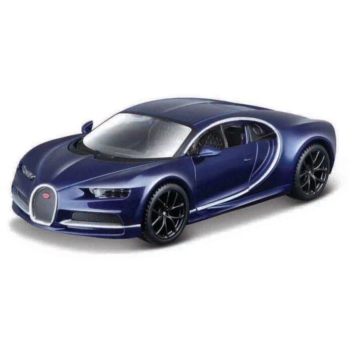 Машинка Bburago Bugatti Chiron, Die-Cast, 1:32, цвет тёмно-синий от компании Интернет-гипермаркет «MALL24» - фото 1