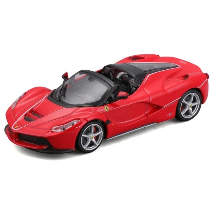 Машинка Bburago Ferrari Laferrari Aperta, Die-Cast, 1:43, цвет красный от компании Интернет-гипермаркет «MALL24» - фото 1