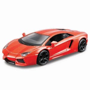 Машинка Bburago Lamborghini Aventador CoupéDie-Cast, 1:32, цвет оранжевый