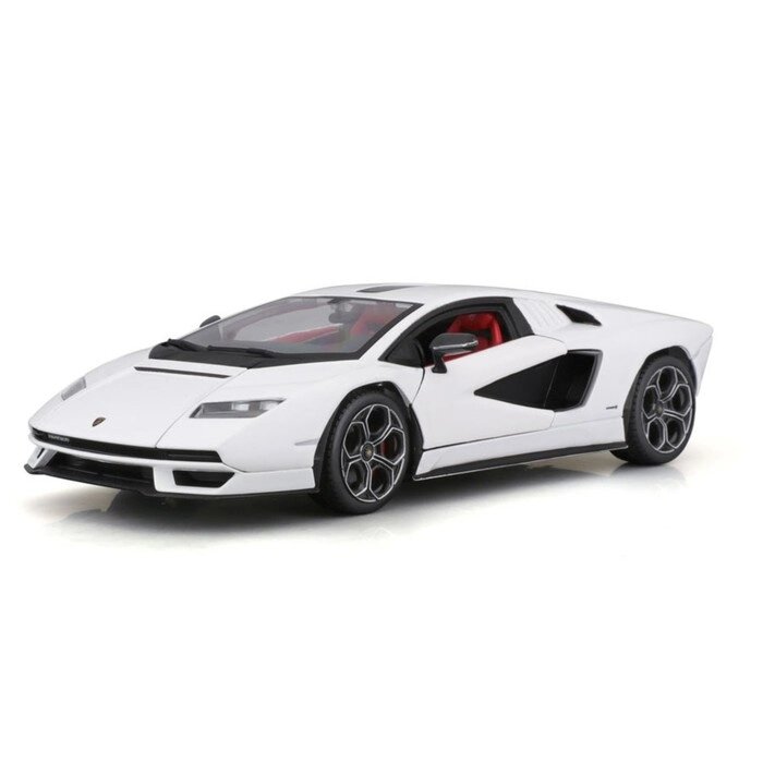 Машинка Bburago Lamborghini Countach Lpi 800-4, Die-Cast, 1:24, цвет белый от компании Интернет-гипермаркет «MALL24» - фото 1