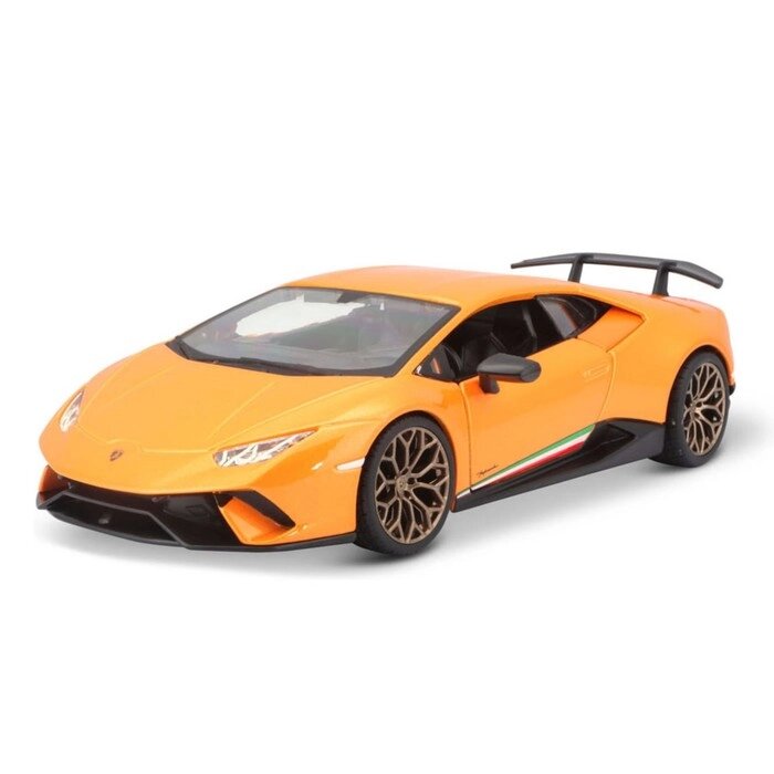 Машинка Bburago Lamborghini Huracan Performante, Die-Cast, 1:24, цвет оранжевый от компании Интернет-гипермаркет «MALL24» - фото 1