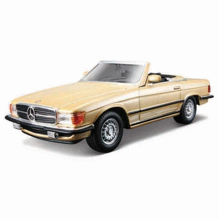 Машинка Bburago Mercedes-Benz 450 Sl (1977), Die-Cast, 1:32, цвет золотой от компании Интернет-гипермаркет «MALL24» - фото 1