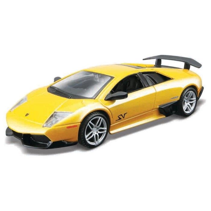 Машинка Bburago Murciélago Lp 670-4 Sv, Die-Cast, 1:32, цвет жёлтый от компании Интернет-гипермаркет «MALL24» - фото 1