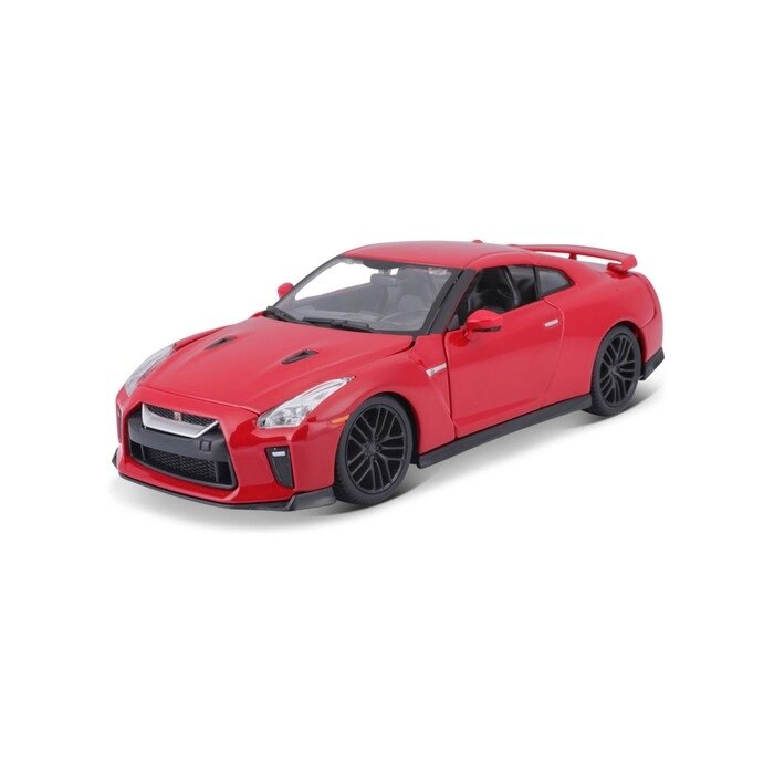 Машинка Bburago Nissan Gt-R 2017, Die-Cast, 1:24, открывающиеся двери, цвет красный от компании Интернет-гипермаркет «MALL24» - фото 1