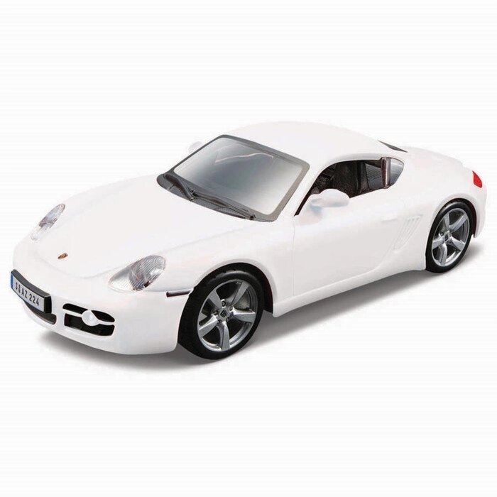 Машинка Bburago Porsche Cayman S, Die-Cast, 1:32, цвет белый от компании Интернет-гипермаркет «MALL24» - фото 1