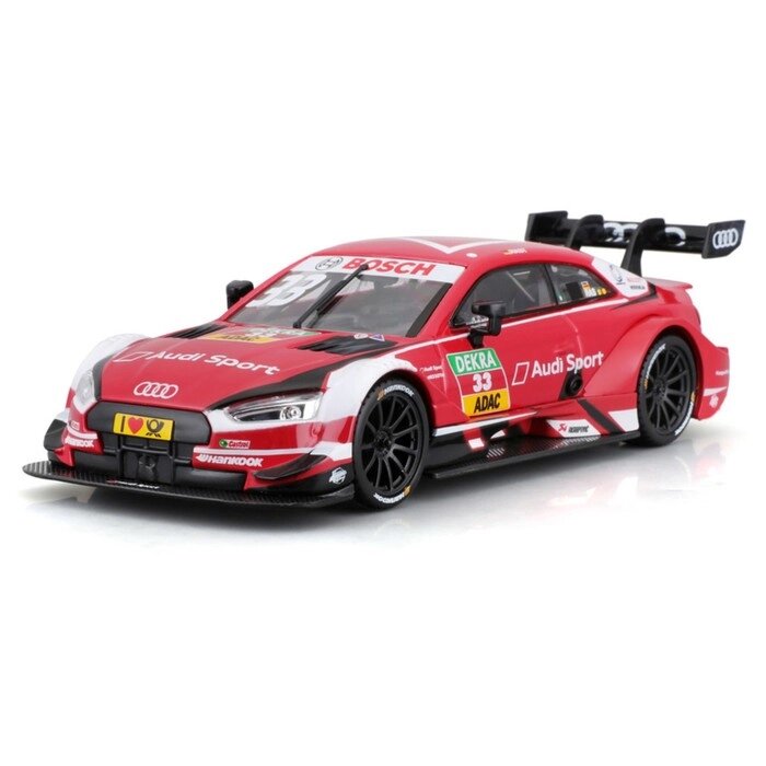 Машинка гоночная Bburago Audi Sport Rs 5 Dtm 2018, Die-Cast, 1:32, цвет красный от компании Интернет-гипермаркет «MALL24» - фото 1