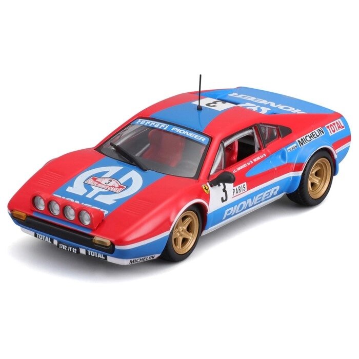 Машинка гоночная Bburago Ferrari 308 Gtb 1982, Die-Cast, 1:43 от компании Интернет-гипермаркет «MALL24» - фото 1