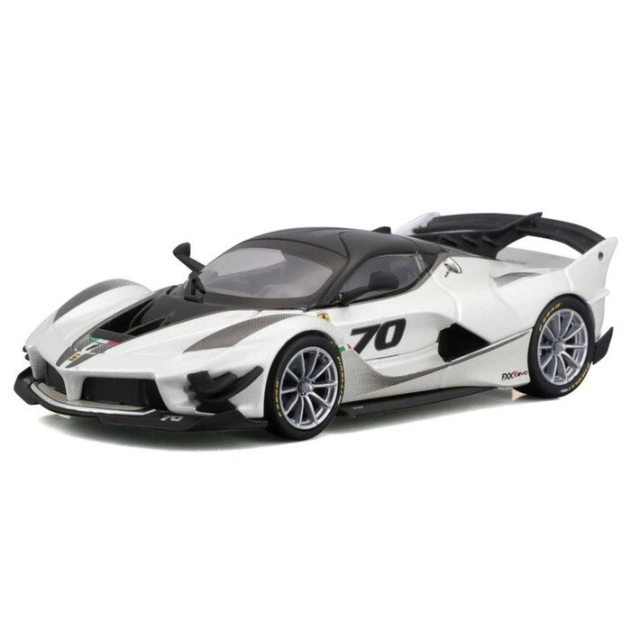 Машинка гоночная Bburago Ferrari Fxx-K Evo 2017, Die-Cast, 1:43, цвет белый от компании Интернет-гипермаркет «MALL24» - фото 1