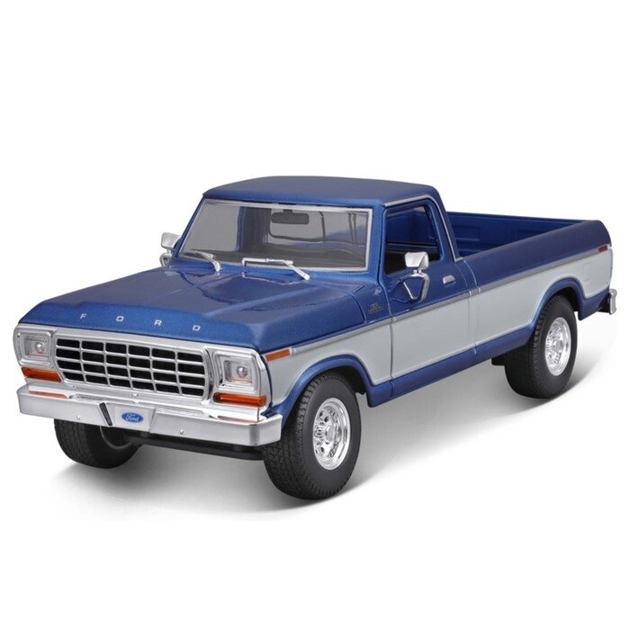 Машинка Maisto Die-Cast 1979 Ford F150 Pick-up, открывающиеся двери, 1:18, цвет коричневый от компании Интернет-гипермаркет «MALL24» - фото 1